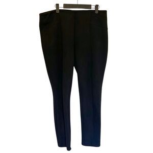 Dress Barn Black Faux Suede Large Pants